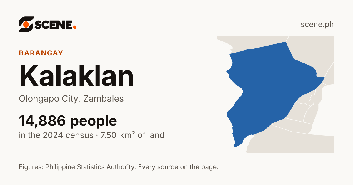 Kalaklan, Olongapo City, barangay: 14,886 people in the 2024 census