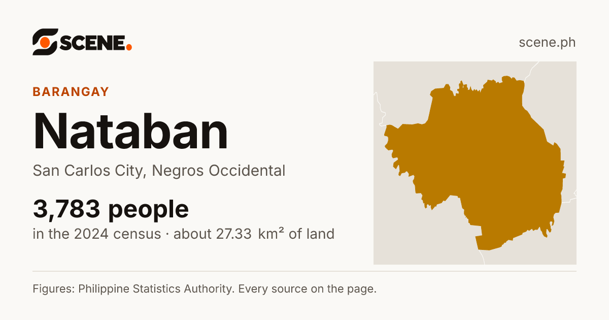 Nataban, San Carlos City, barangay: 3,783 people in the 2024 census