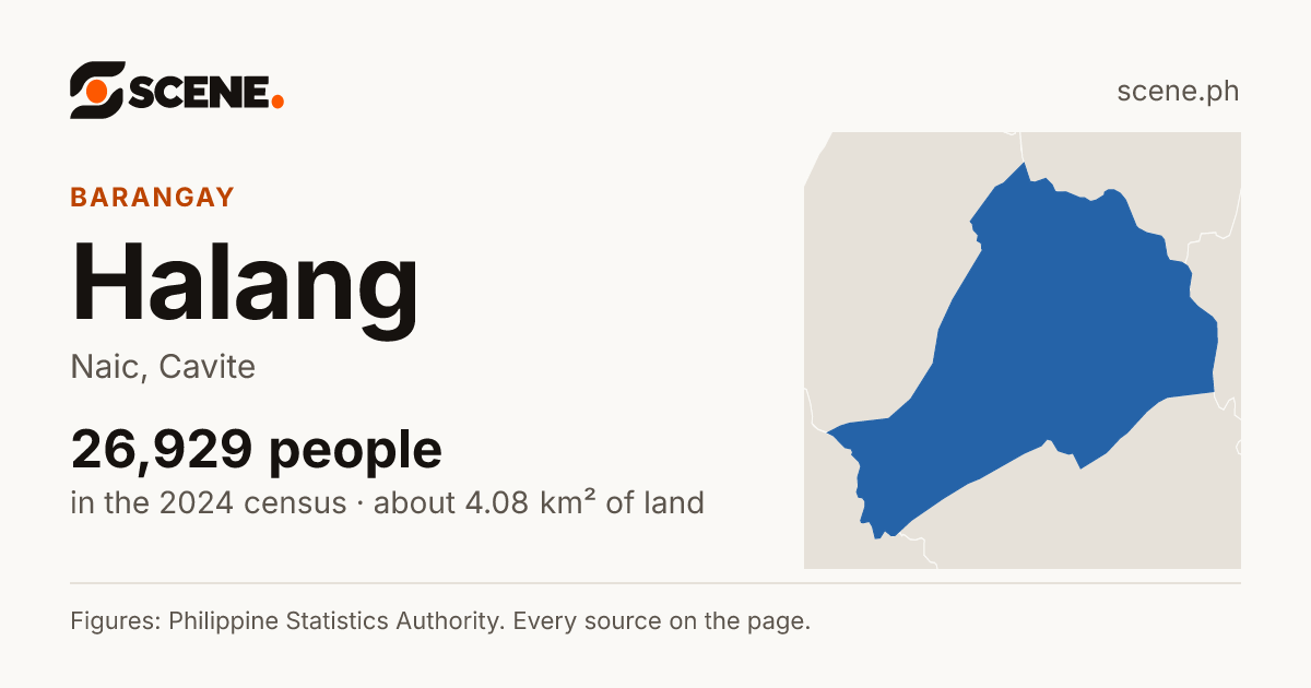 Halang, Naic, barangay: 26,929 people in the 2024 census