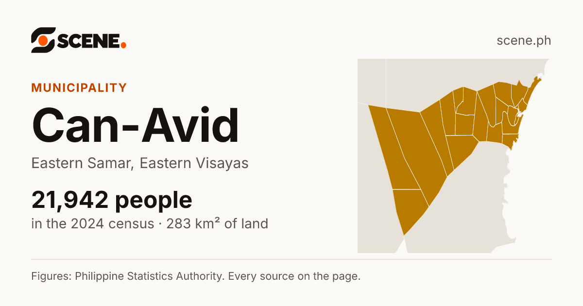 Can-Avid, Eastern Samar, municipality: 21,942 people in the 2024 census