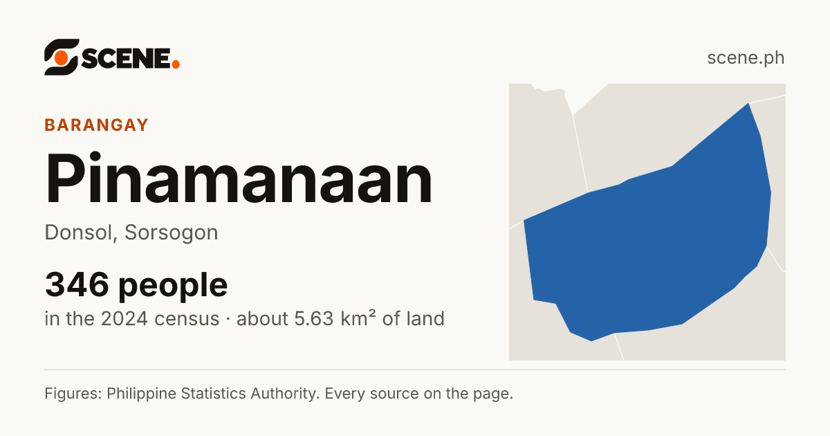 Pinamanaan, Donsol, barangay: 346 people in the 2024 census