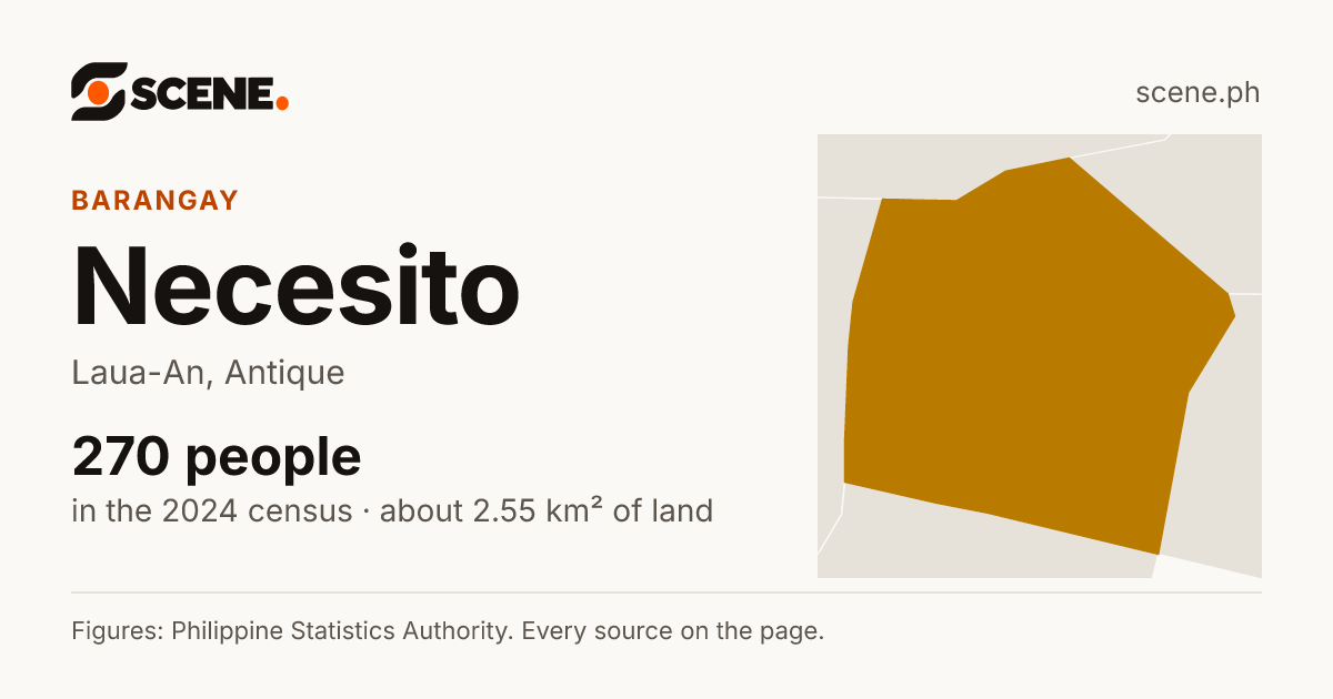 Necesito, Laua-An, barangay: 270 people in the 2024 census