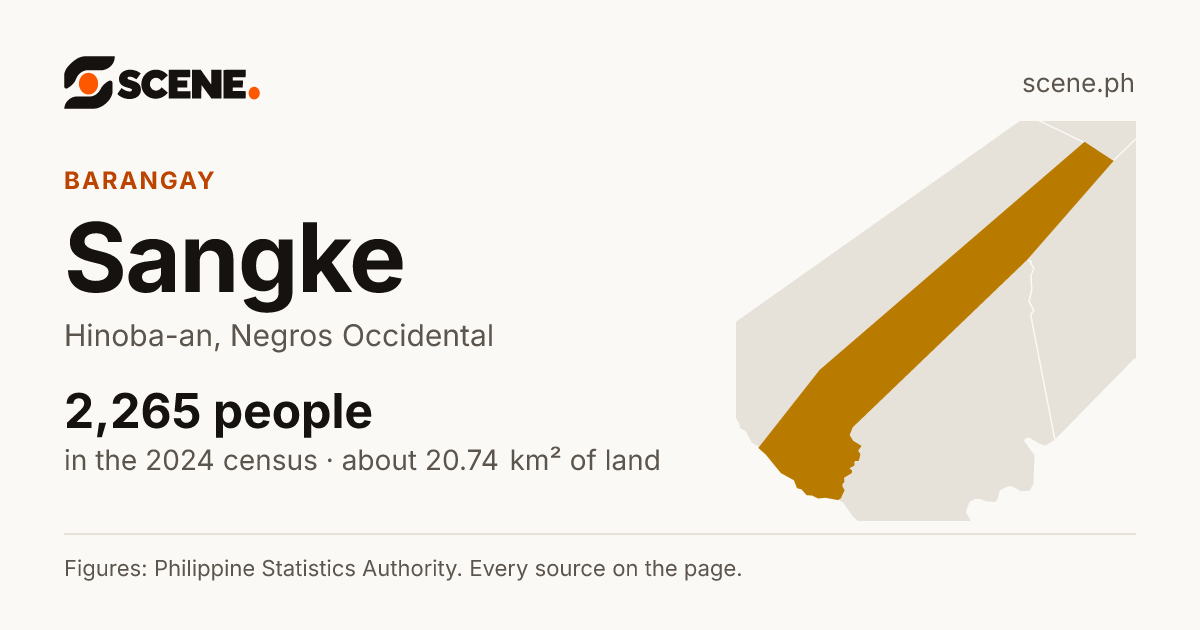 Sangke, Hinoba-an, barangay: 2,265 people in the 2024 census