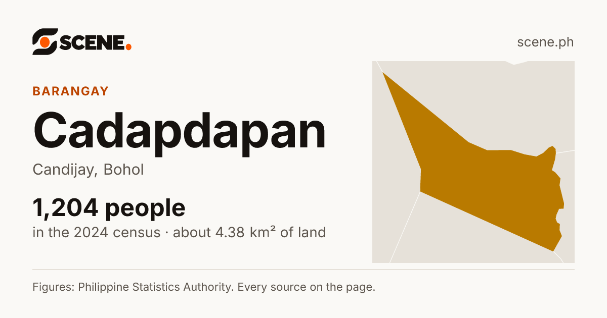 Cadapdapan, Candijay, barangay: 1,204 people in the 2024 census