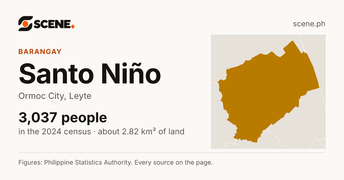 Santo Niño, Ormoc City, barangay: 3,037 people in the 2024 census