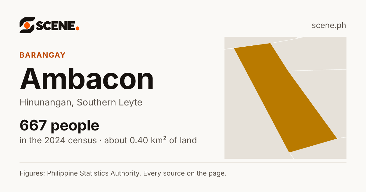 Ambacon, Hinunangan, barangay: 667 people in the 2024 census