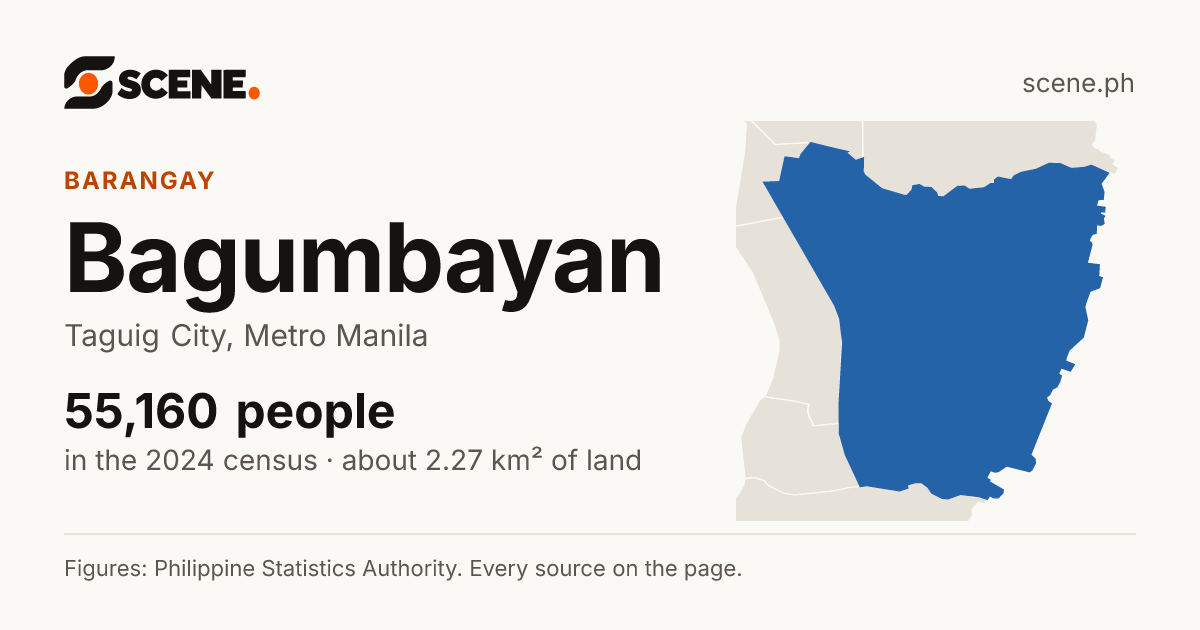 Bagumbayan, Taguig City, barangay: 55,160 people in the 2024 census