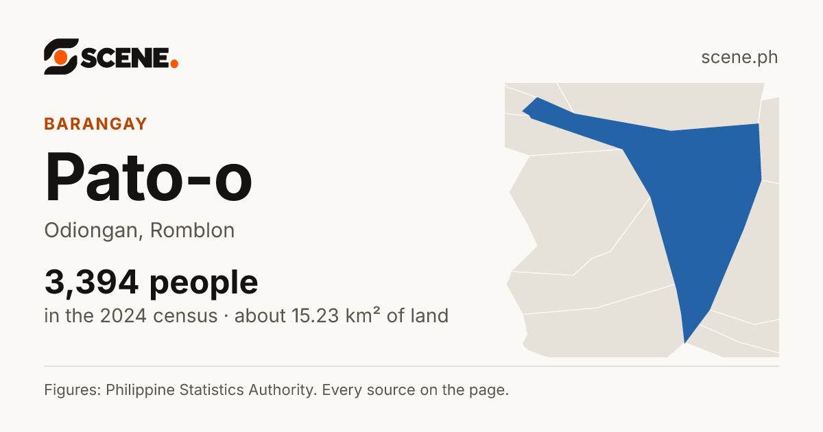 Pato-o, Odiongan, barangay: 3,394 people in the 2024 census