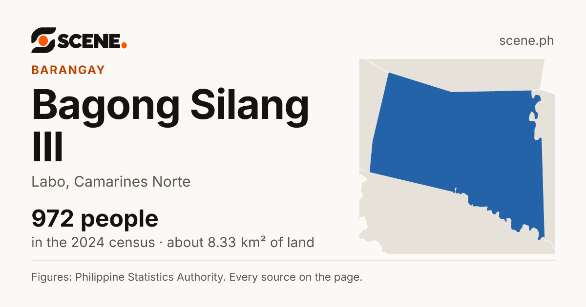 Bagong Silang III, Labo, barangay: 972 people in the 2024 census