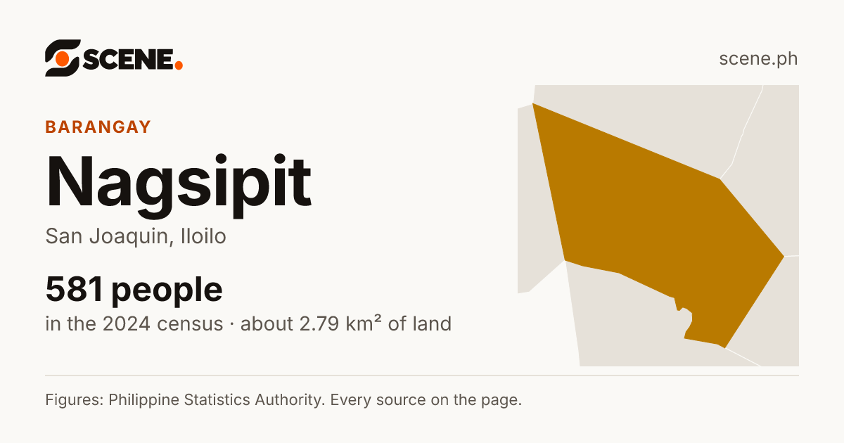 Nagsipit, San Joaquin, barangay: 581 people in the 2024 census