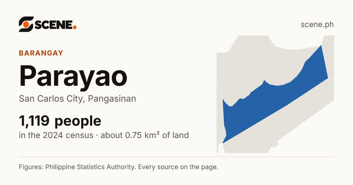 Parayao, San Carlos City, barangay: 1,119 people in the 2024 census