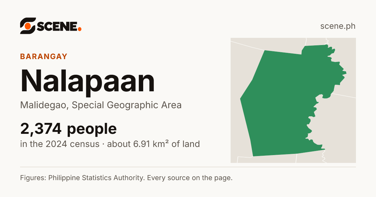Nalapaan, Malidegao, barangay: 2,374 people in the 2024 census