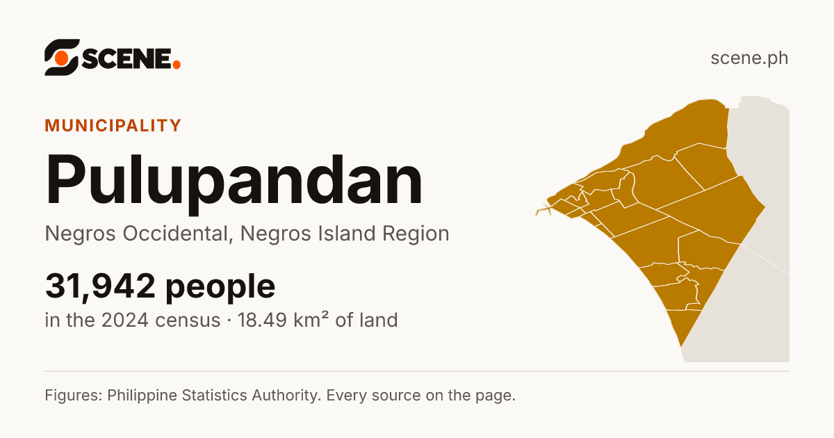 Pulupandan, Negros Occidental, municipality: 31,942 people in the 2024 census