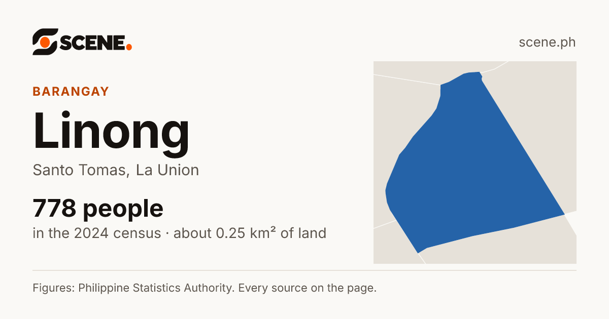 Linong, Santo Tomas, barangay: 778 people in the 2024 census