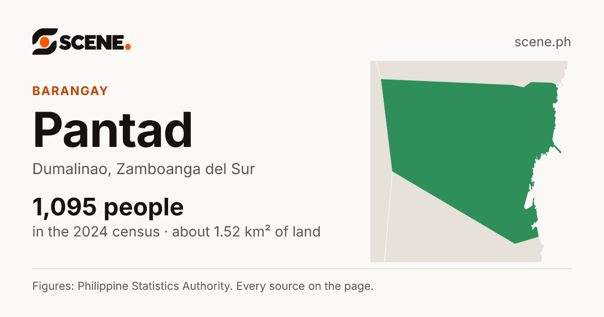 Pantad, Dumalinao, barangay: 1,095 people in the 2024 census