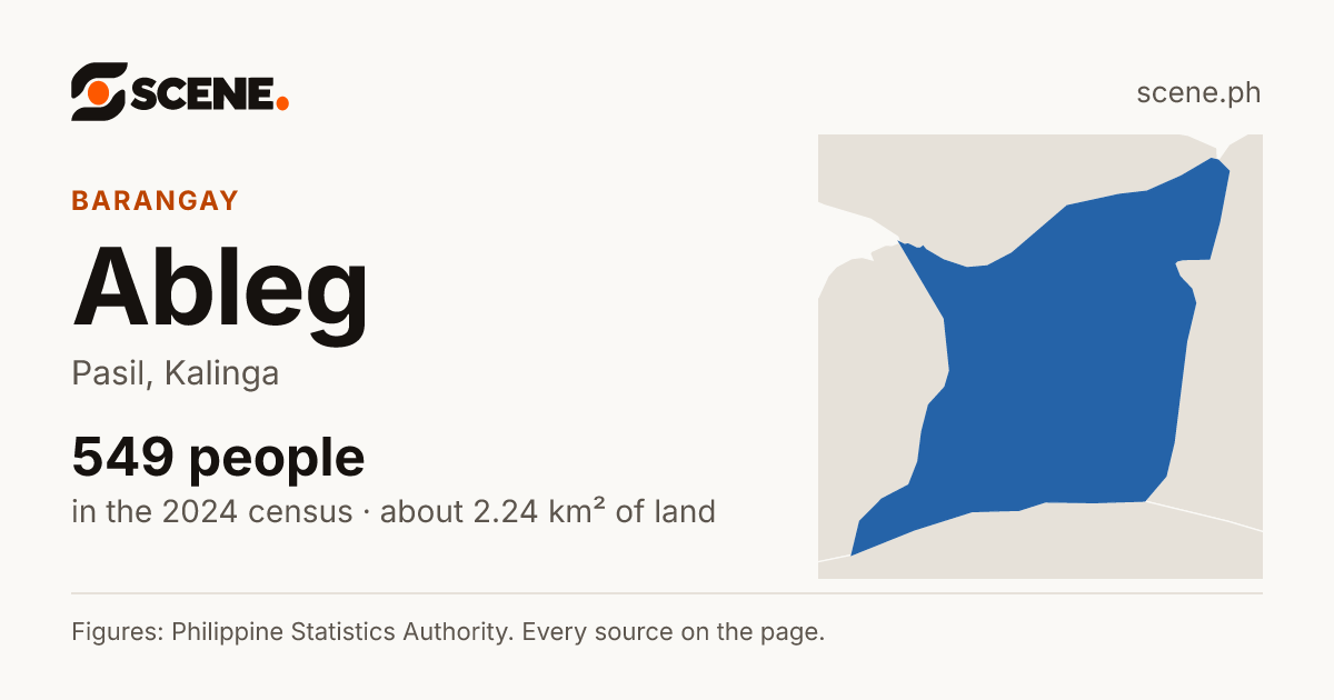 Ableg, Pasil, barangay: 549 people in the 2024 census