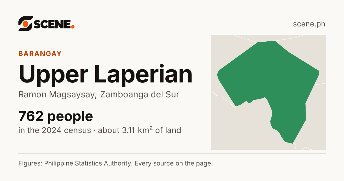 Upper Laperian, Ramon Magsaysay, barangay: 762 people in the 2024 census