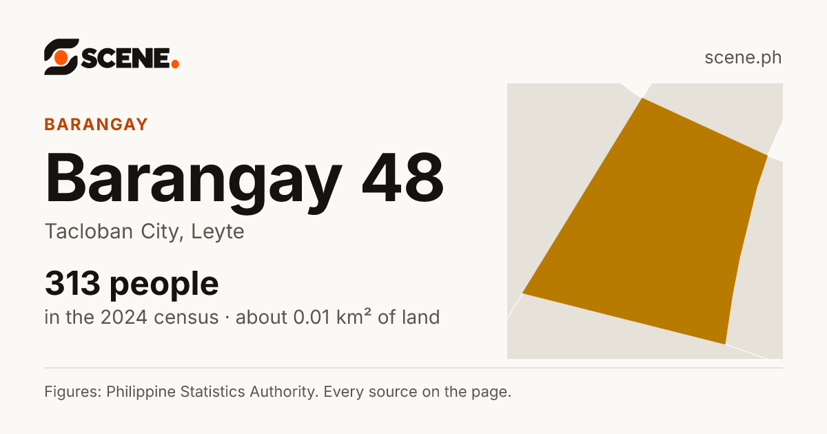 Barangay 48, Tacloban City, barangay: 313 people in the 2024 census