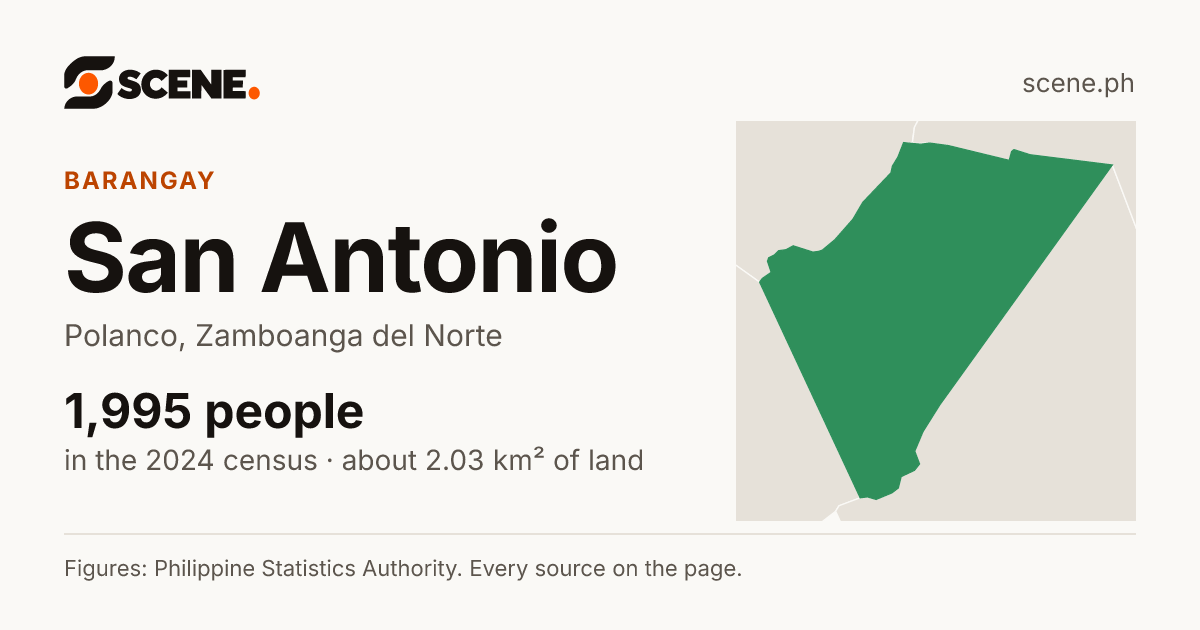 San Antonio, Polanco, barangay: 1,995 people in the 2024 census