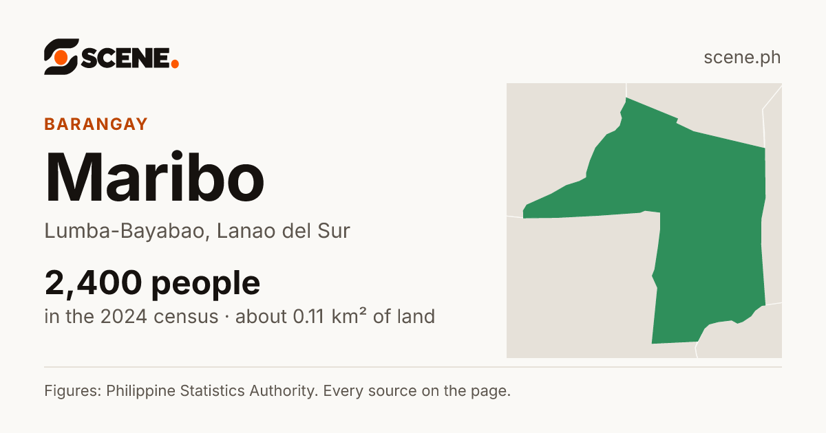 Maribo, Lumba-Bayabao, barangay: 2,400 people in the 2024 census