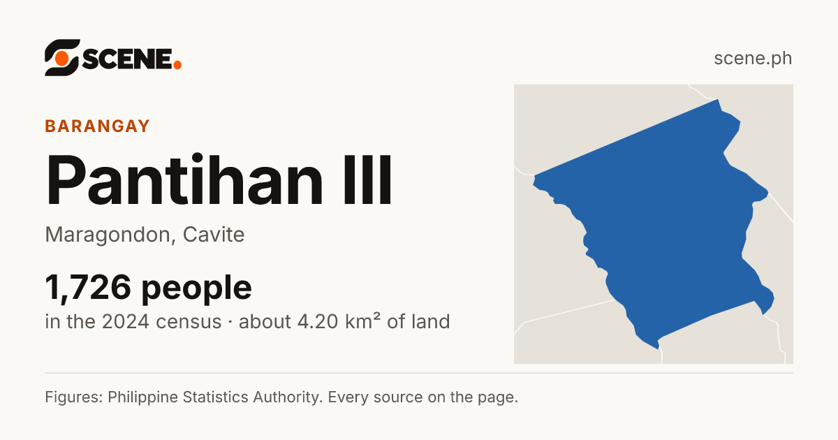 Pantihan III, Maragondon, barangay: 1,726 people in the 2024 census