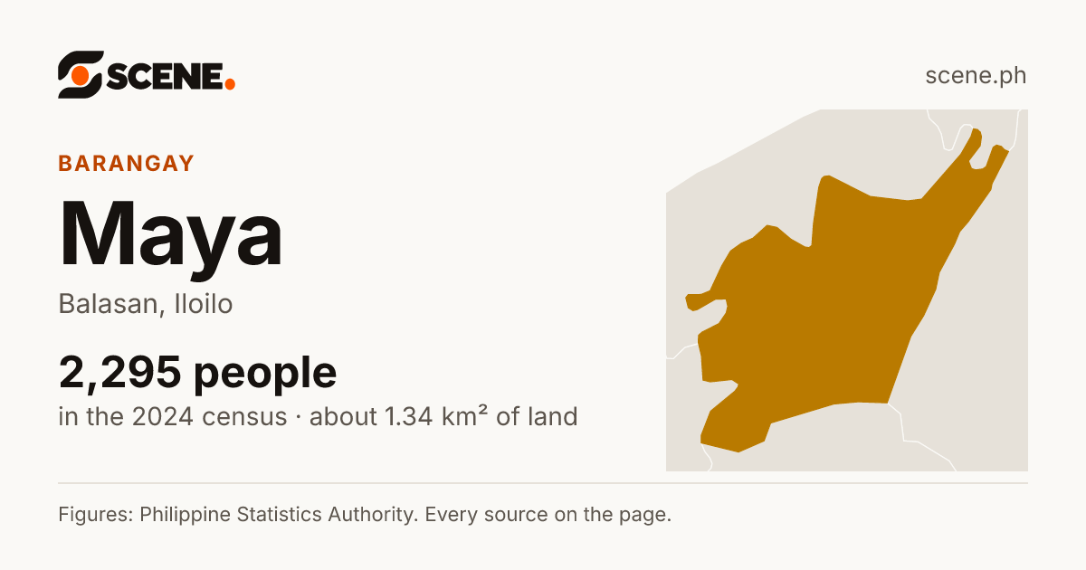 Maya, Balasan, barangay: 2,295 people in the 2024 census