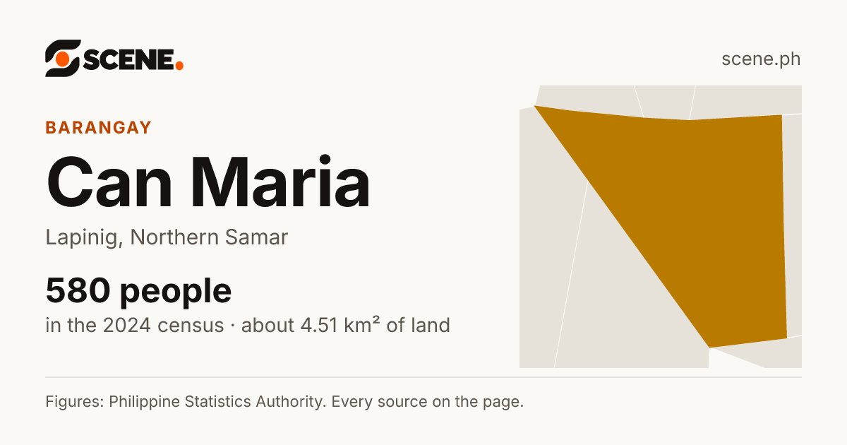Can Maria, Lapinig, barangay: 580 people in the 2024 census