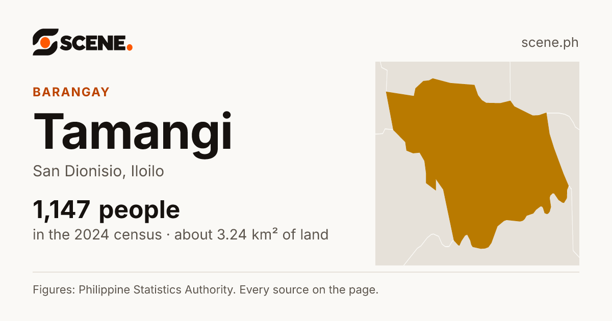 Tamangi, San Dionisio, barangay: 1,147 people in the 2024 census