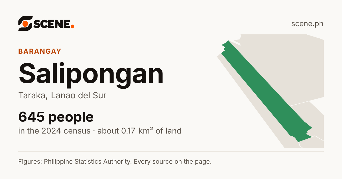 Salipongan, Taraka, barangay: 645 people in the 2024 census