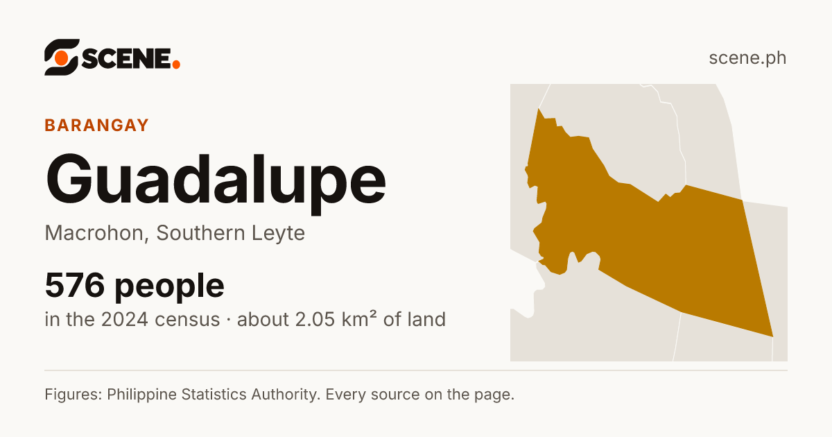 Guadalupe, Macrohon, barangay: 576 people in the 2024 census