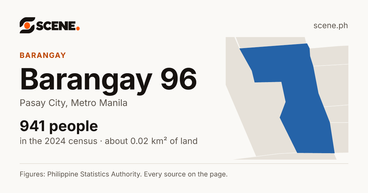 Barangay 96, Pasay City, barangay: 941 people in the 2024 census