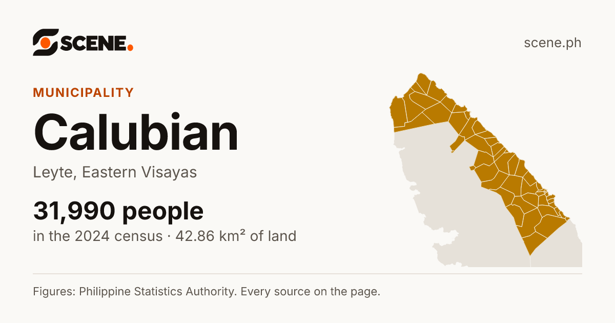 Calubian, Leyte, municipality: 31,990 people in the 2024 census