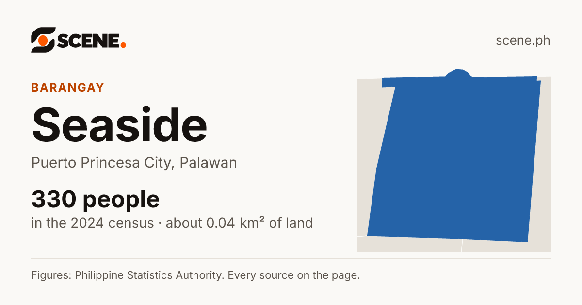 Seaside, Puerto Princesa City, barangay: 330 people in the 2024 census