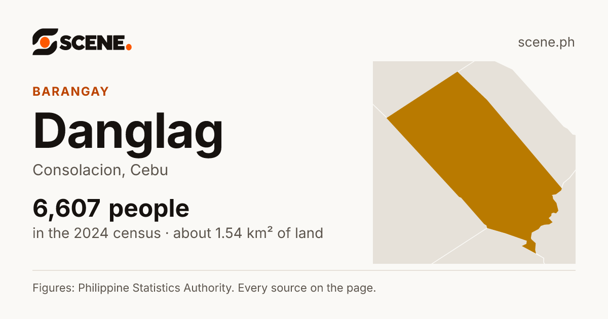 Danglag, Consolacion, barangay: 6,607 people in the 2024 census