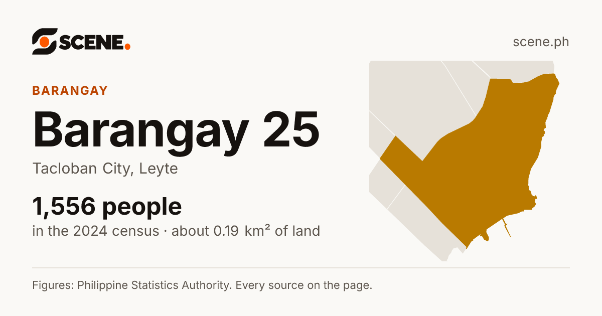 Barangay 25, Tacloban City, barangay: 1,556 people in the 2024 census