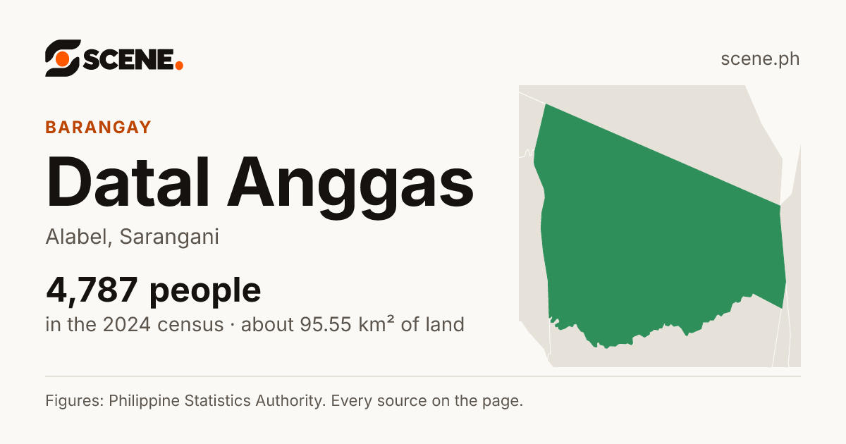 Datal Anggas, Alabel, barangay: 4,787 people in the 2024 census