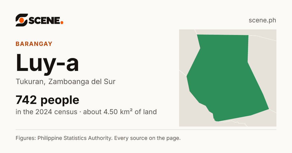 Luy-a, Tukuran, barangay: 742 people in the 2024 census