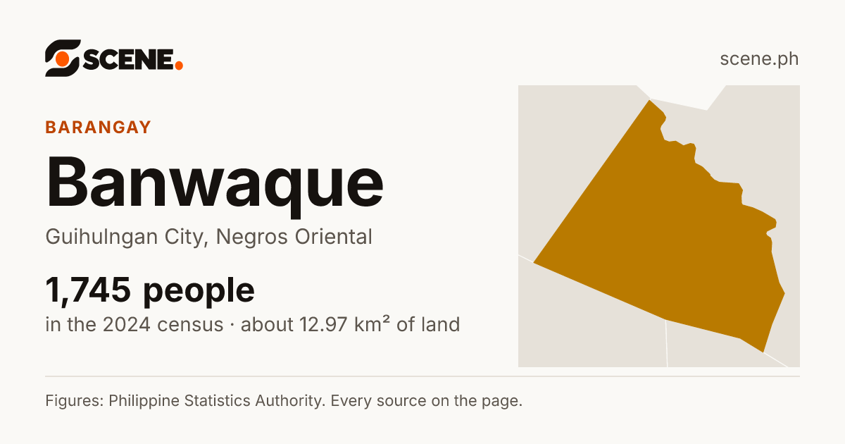 Banwaque, Guihulngan City, barangay: 1,745 people in the 2024 census