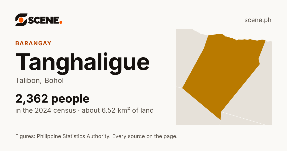 Tanghaligue, Talibon, barangay: 2,362 people in the 2024 census