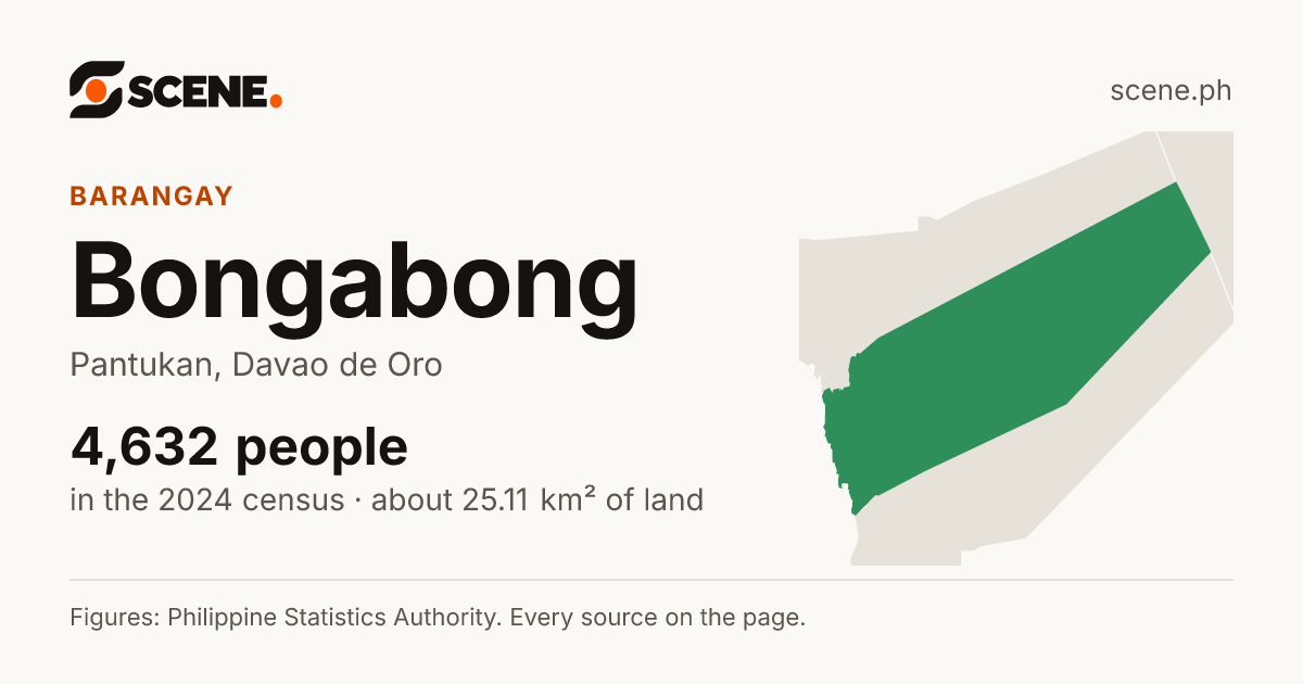 Bongabong, Pantukan, barangay: 4,632 people in the 2024 census