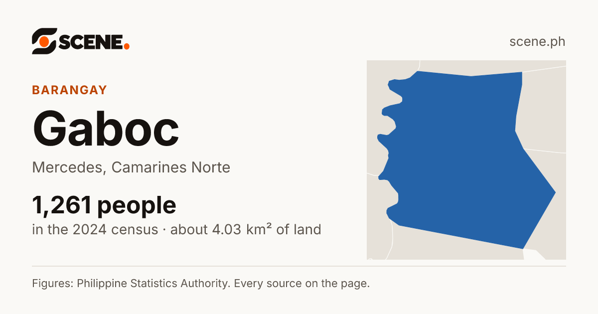 Gaboc, Mercedes, barangay: 1,261 people in the 2024 census