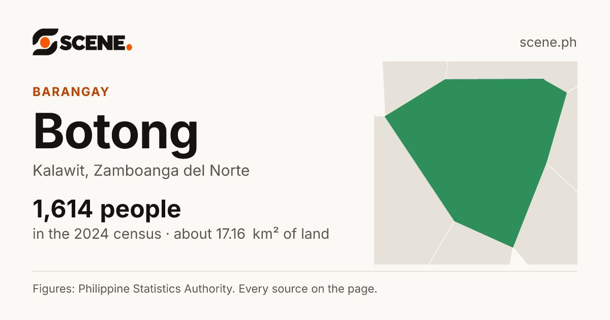 Botong, Kalawit, barangay: 1,614 people in the 2024 census