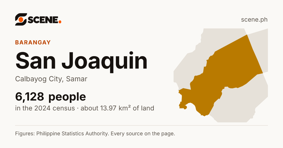 San Joaquin, Calbayog City, barangay: 6,128 people in the 2024 census