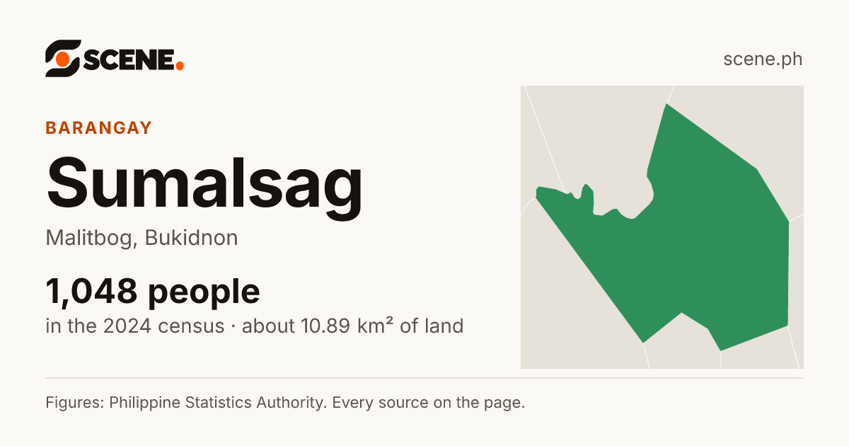 Sumalsag, Malitbog, barangay: 1,048 people in the 2024 census