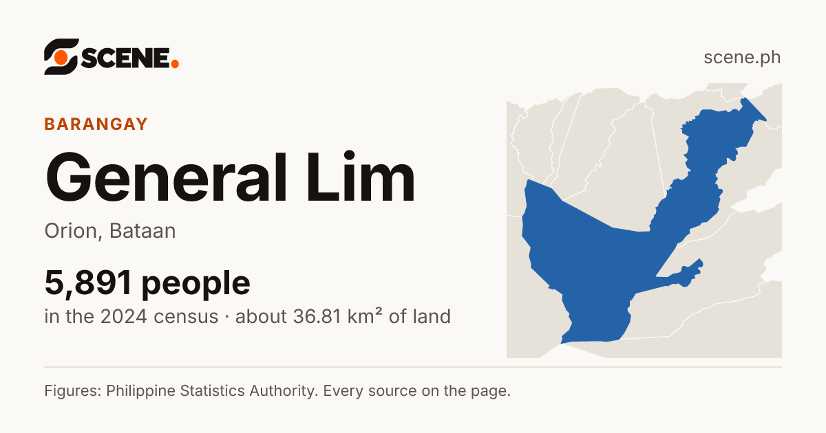 General Lim, Orion, barangay: 5,891 people in the 2024 census