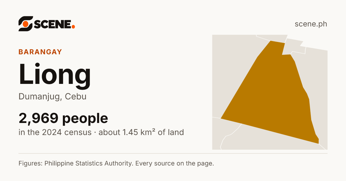 Liong, Dumanjug, barangay: 2,969 people in the 2024 census