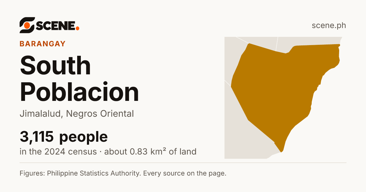 South Poblacion, Jimalalud, barangay: 3,115 people in the 2024 census