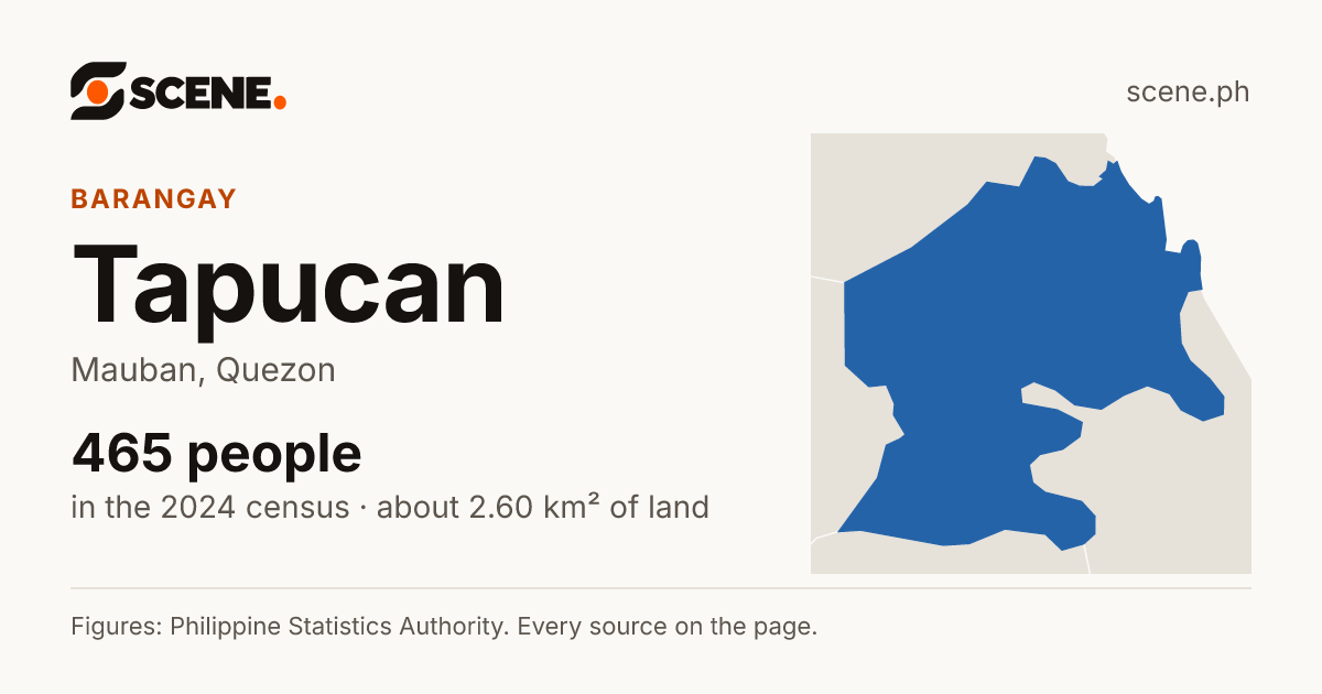 Tapucan, Mauban, barangay: 465 people in the 2024 census