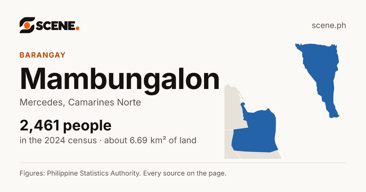 Mambungalon, Mercedes, barangay: 2,461 people in the 2024 census