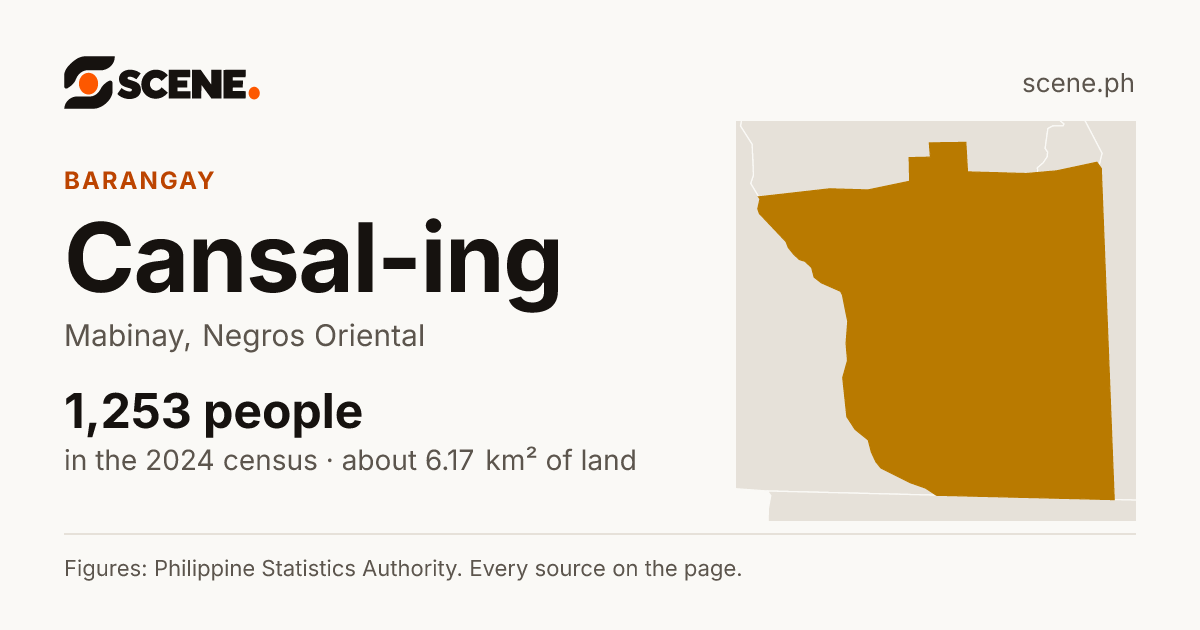 Cansal-ing, Mabinay, barangay: 1,253 people in the 2024 census